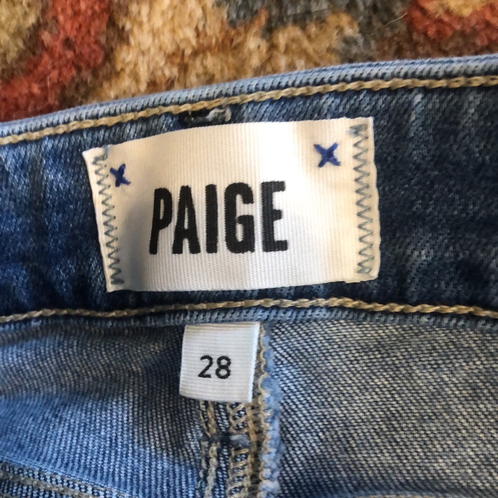 Paige ankle destructed hem jeans - Picture 6 of 6